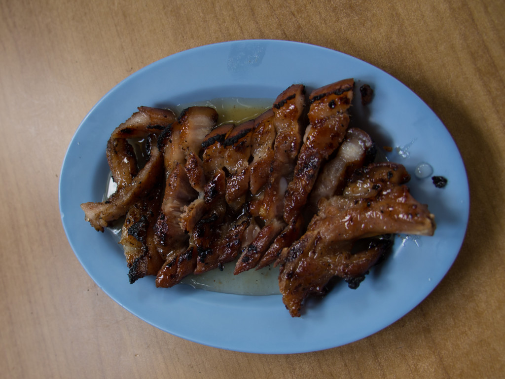 Grilled pork at an Ateneo de Manila University cafeteria. Last plate of the day :(